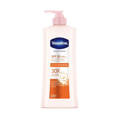 Vaseline Healthy Bright Gluta Ceramide SPF 30 PA Sun Pollution Brightening Lotion 480ml