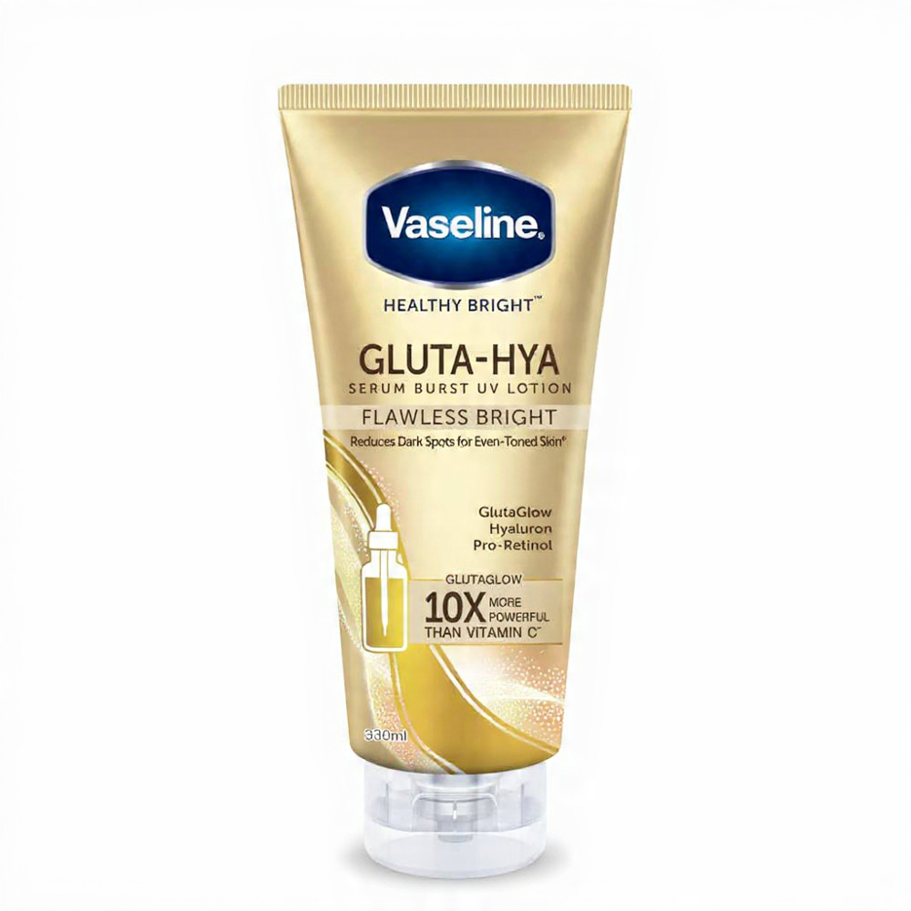 Vaseline Gluta Hya Flawless Glow Serum Burst UV Lotion 300ml