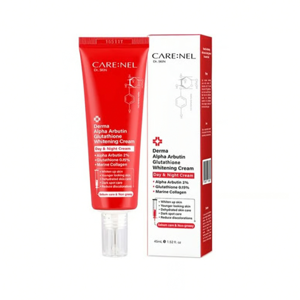 CareNel Derma Alpha Arbutin Glutathione Whitening Day  Night Cream 45ml